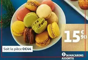 Auchan 36 Macarons Assortis offre