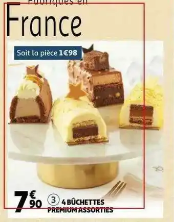 4 Bûchettes Premium Assorties