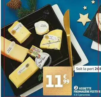 Auchan Assiette Fromagère Festive offre
