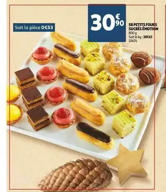 Auchan 58 Petits Fours Sucrés émotion offre