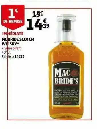 Auchan Mc Bride's Scotch Whisky offre