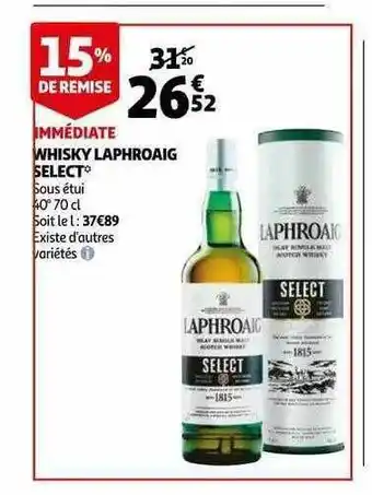 Auchan Whisky Laphroaig Select offre