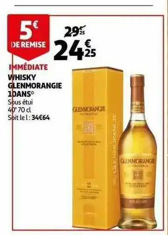 Whisky Glenmorangie 10 Ans
