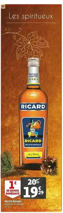 Auchan Pastis Ricard offre