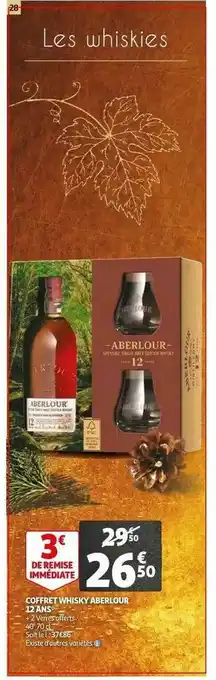 Auchan Coffret Whisky Aberlour 12 Ans offre