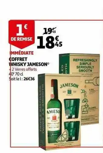 Auchan Coffret Whisky Jameson offre