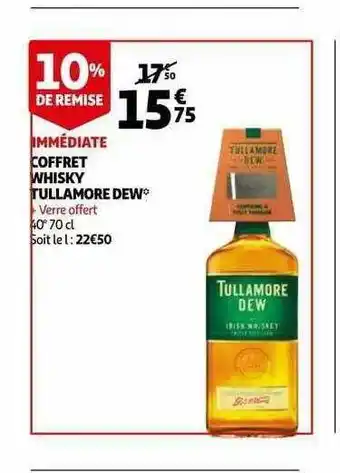 Auchan Coffret Whisky Tullamore Dew offre
