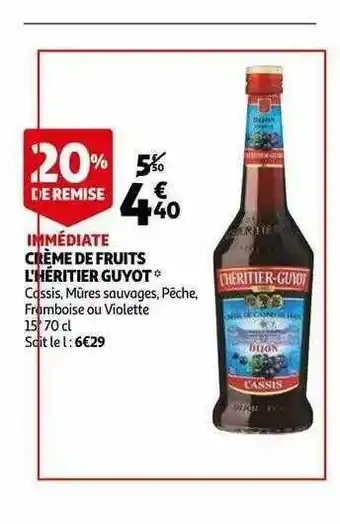 Crème De Fruit L'héritier Guyot