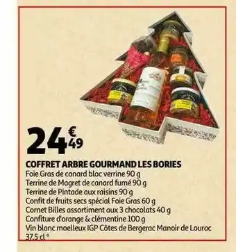 Auchan Coffret Arbre Gourmand Les Bories offre