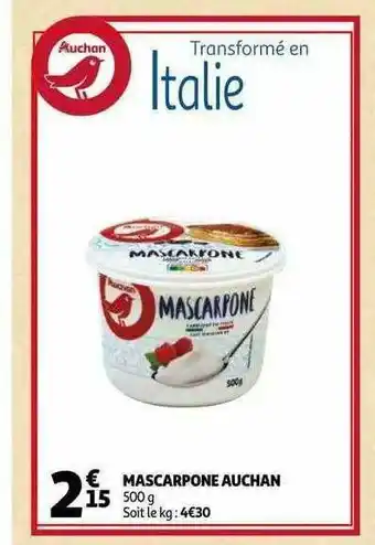 Auchan Mascarpone Auchan offre