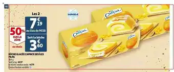 Auchan Bûche Glacée Caprice Des îles Pilpa offre