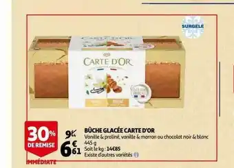 Auchan Bûche Glacée Carte D'or offre