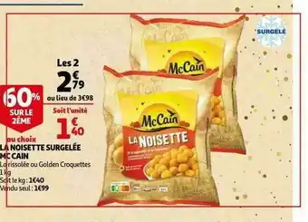 Auchan La Noisette Surgelée Mc Cain offre