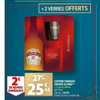 Auchan Coffret Whisky Chivas 12 Ans offre