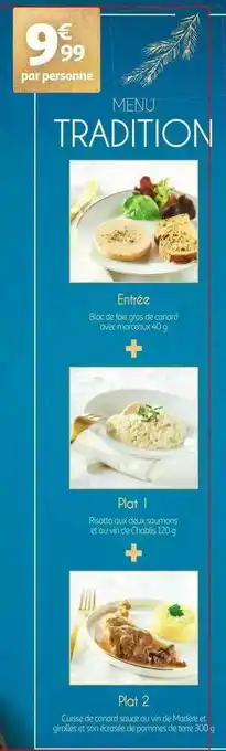 Auchan Menu Tradition offre