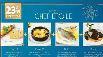 Auchan Menu Chef étoilé offre