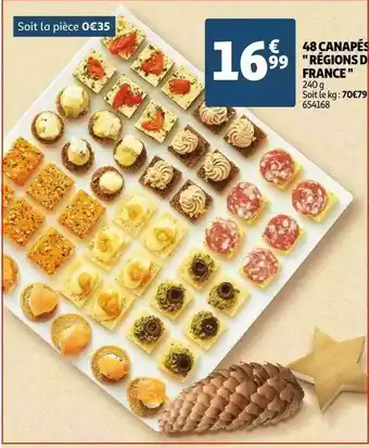 Auchan 48 Canapés offre
