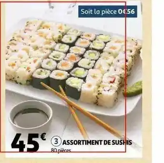 Auchan Assortiment De Sushis offre