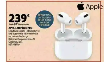 Auchan Apple Airpods Pro offre