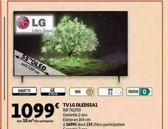 Auchan Tv Lg Oled55a1 offre