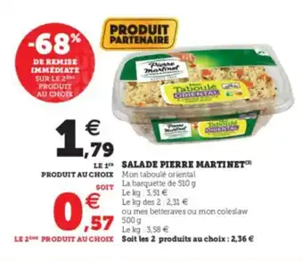 Super U Salade Pierre Martinet offre