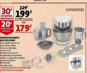 Auchan Kenwood Robot Khc291h0wh offre