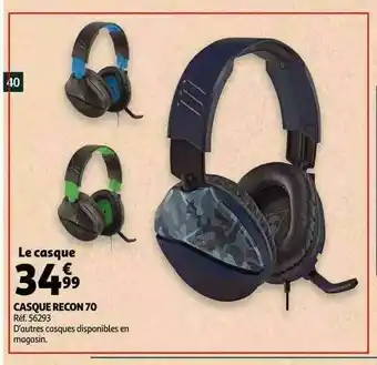 Auchan Casque Recon 70 offre