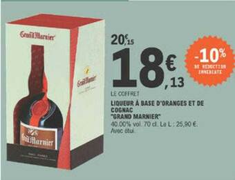 E.Leclerc Liqueur à Base D'oranges Et De Cognac offre