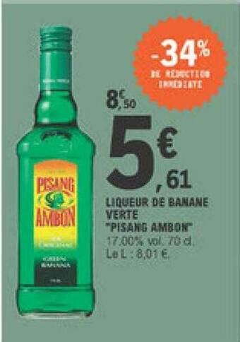 E.Leclerc Liqueur De Banane Verte offre