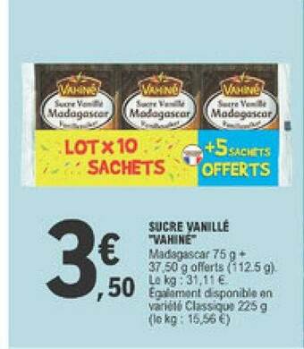 E.Leclerc Sucre Vanillé offre