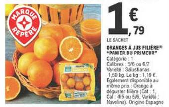 E.Leclerc Oranges à Jus Filière offre