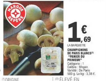 E.Leclerc Champignons De Paris Blancs offre