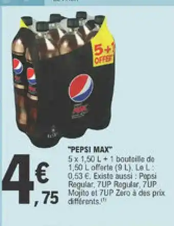 E.Leclerc Offre &quot;pepsi Max&quot; chez E Leclerc offre