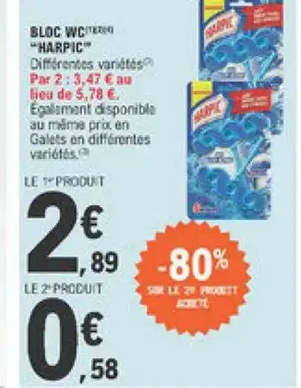 E.Leclerc Bloc Wc offre