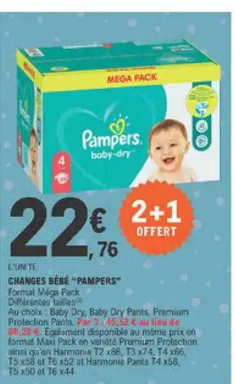 E.Leclerc Changes Bébé offre
