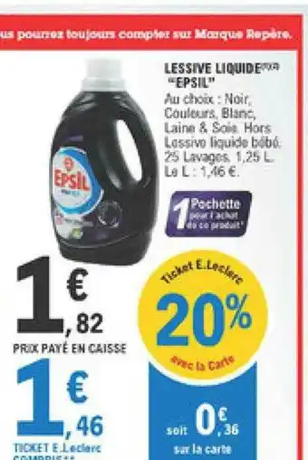 E.Leclerc Lessive Liquide offre