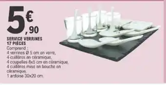 E.Leclerc Service Verrines 17 Pièces offre