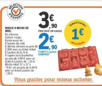 E.Leclerc Moule 8 Décos De Noël offre