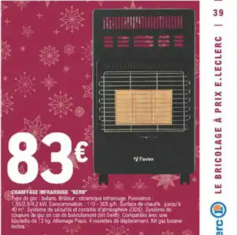 E.Leclerc Chauffage Infrarouge offre