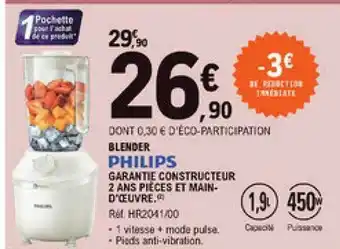 E.Leclerc Blender Philips offre