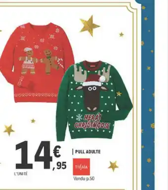 E.Leclerc Pull Adulte Tissaia offre