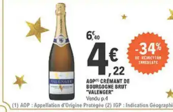E.Leclerc Aop Crémant De Bourgogne Brut offre