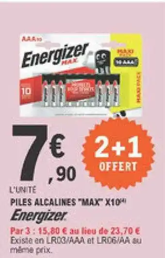 E.Leclerc Piles Alcalines offre