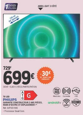 E.Leclerc Tv Led Philips offre