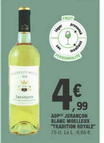 E.Leclerc Aop Jurançon Blanc Moelleux offre