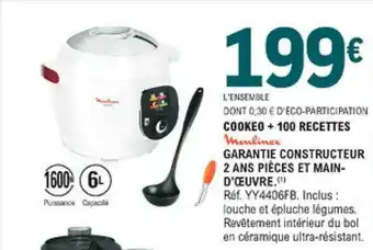 E.Leclerc Cookeo + 100 Recettes Moulinex offre
