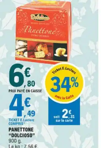 E.Leclerc Panettone offre