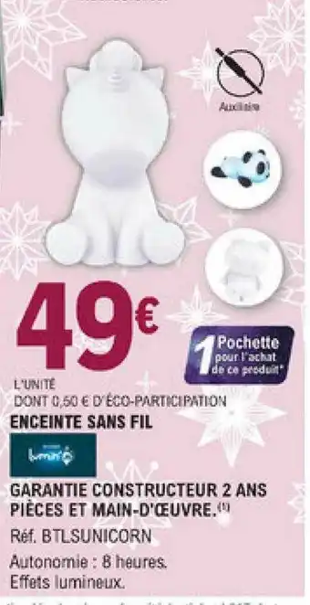 E.Leclerc Enceinte Sans Fil offre