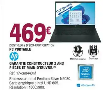 E.Leclerc Pc Portable Hp offre