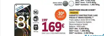 E.Leclerc Smartphone Realme 8i Noir offre
